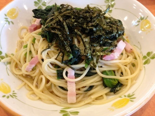 ほうれん草のスパゲティ